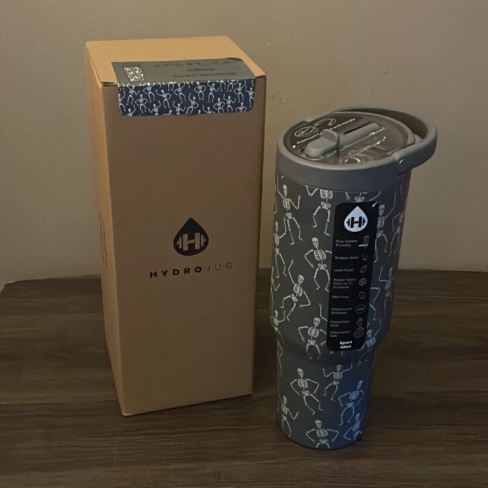 Hydrojug- 40 oz Sport-  Dead Serious (SOLD OUT)  -glow in the dark